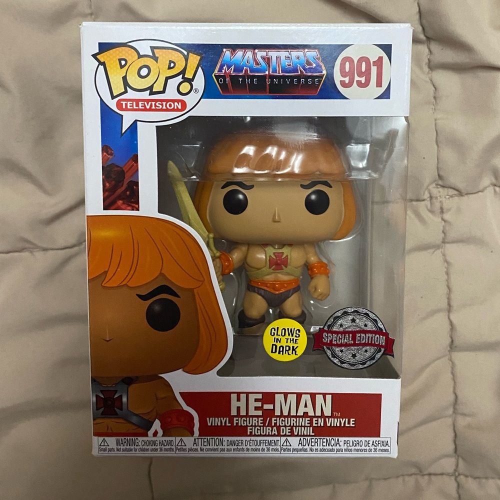 Funko Pop! Television Masters of the Universe He-Man #991 - Orange Hair GITD